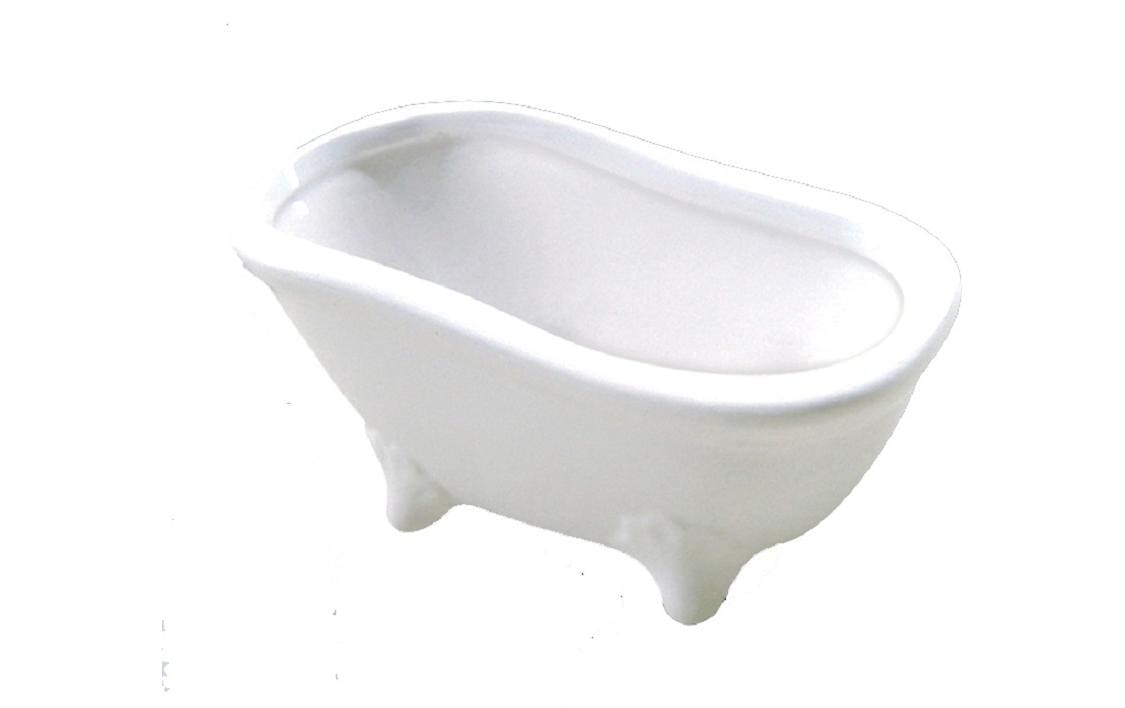 Hobbyfun Mini-Haus Badewanne weiss 15 x 7 x 7.2 cm