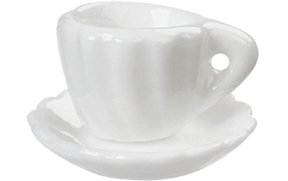 Hobbyfun Mini-Küche Kaffeetasse weiss/ker 1.8 cm