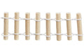 Hobbyfun Mini-Garten Zaun 10 x 3.5 cm, 2 Stück