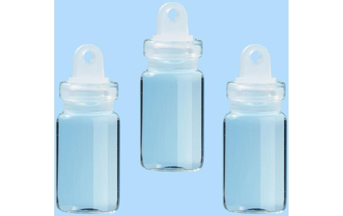 Hobbyfun Mini-Utensilien Glas mit Verschl. 5 x 20 mm, 6 Stück