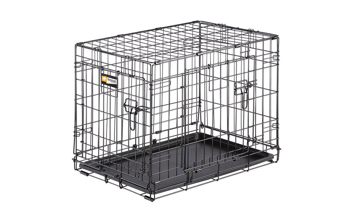 Ferplast Dog-Inn 60 - faltbare Metallbox L=64.1cm / B=44.7cm / H=49.2cm