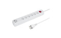 Steffen Steckdosenleiste POWER EASY 6xT13 1xUSB-A, 1xUSB-C Kabellänge 1.5m