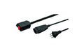 Steffen Stromsparkabel MOUSE schwarz Td 3x1mm (1.5m+3.5m), T12-T13 ext. Schalter