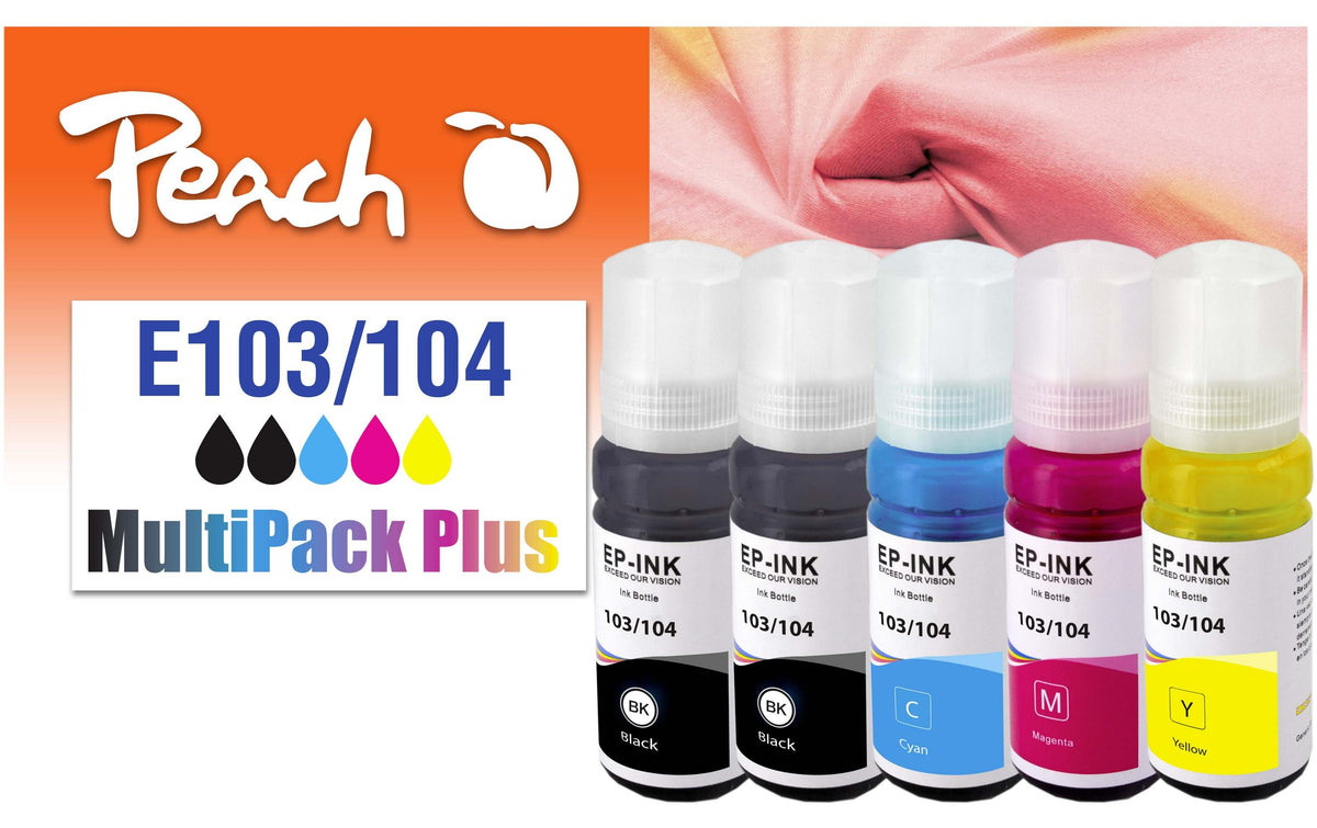 Peach Epson CISS 103/104,MP,T00P640 4x70 ml,1x4500, 3x7500 Seiten