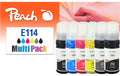 Peach Epson CISS 114,M+, T07A1/B1-5 7x70 ml,7x2300 Seiten