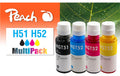 Peach HP CISS GT51/52, Multi-Pack 1x90, 3x70 ml,1x5000, 3x8000 S.