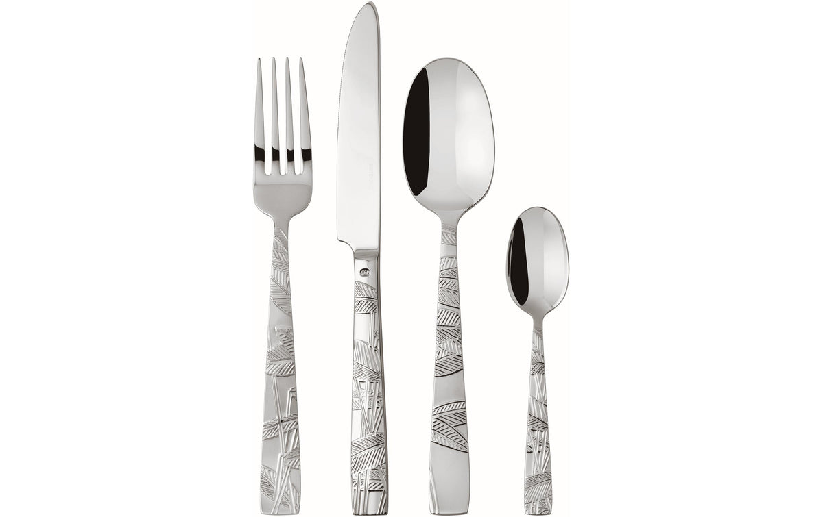 Sambonet Tafelbesteck Jungle Inox 24tlg., silbrig, Edelstahl 18/10
