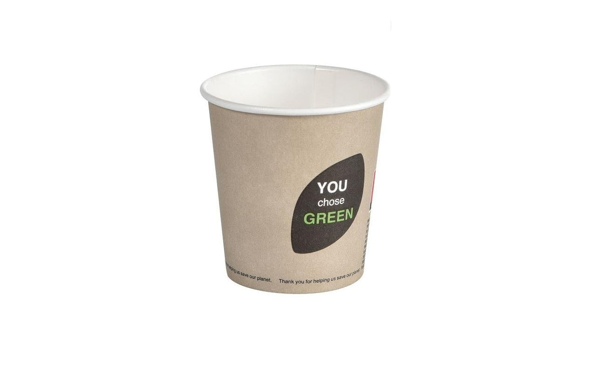 Duni Einweg-Kaffeebecher Thank You 120 ml, 45 Stück, Beige