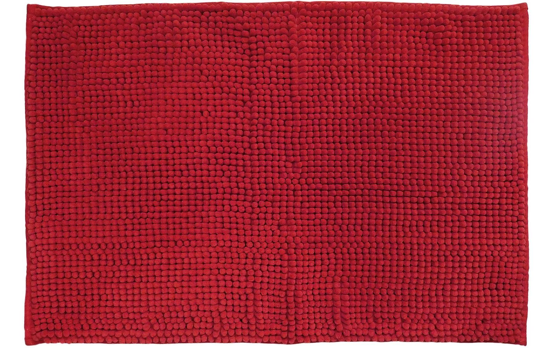 Diaqua Badteppich Chenille, Rot 60.90 cm, 100% Polyester