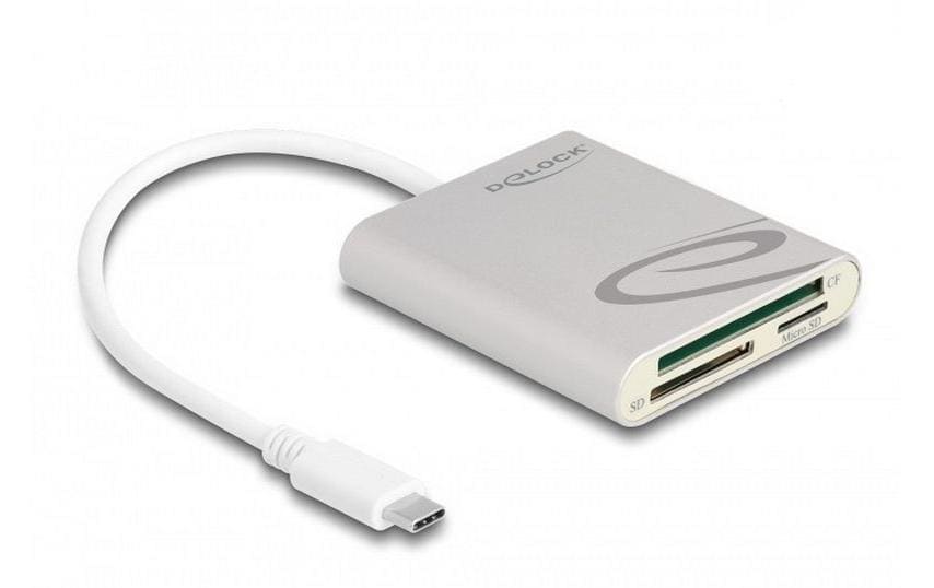 DeLock 91005 Card Reader USB Typ-C für Compact Falsh, SD oder Micro SD