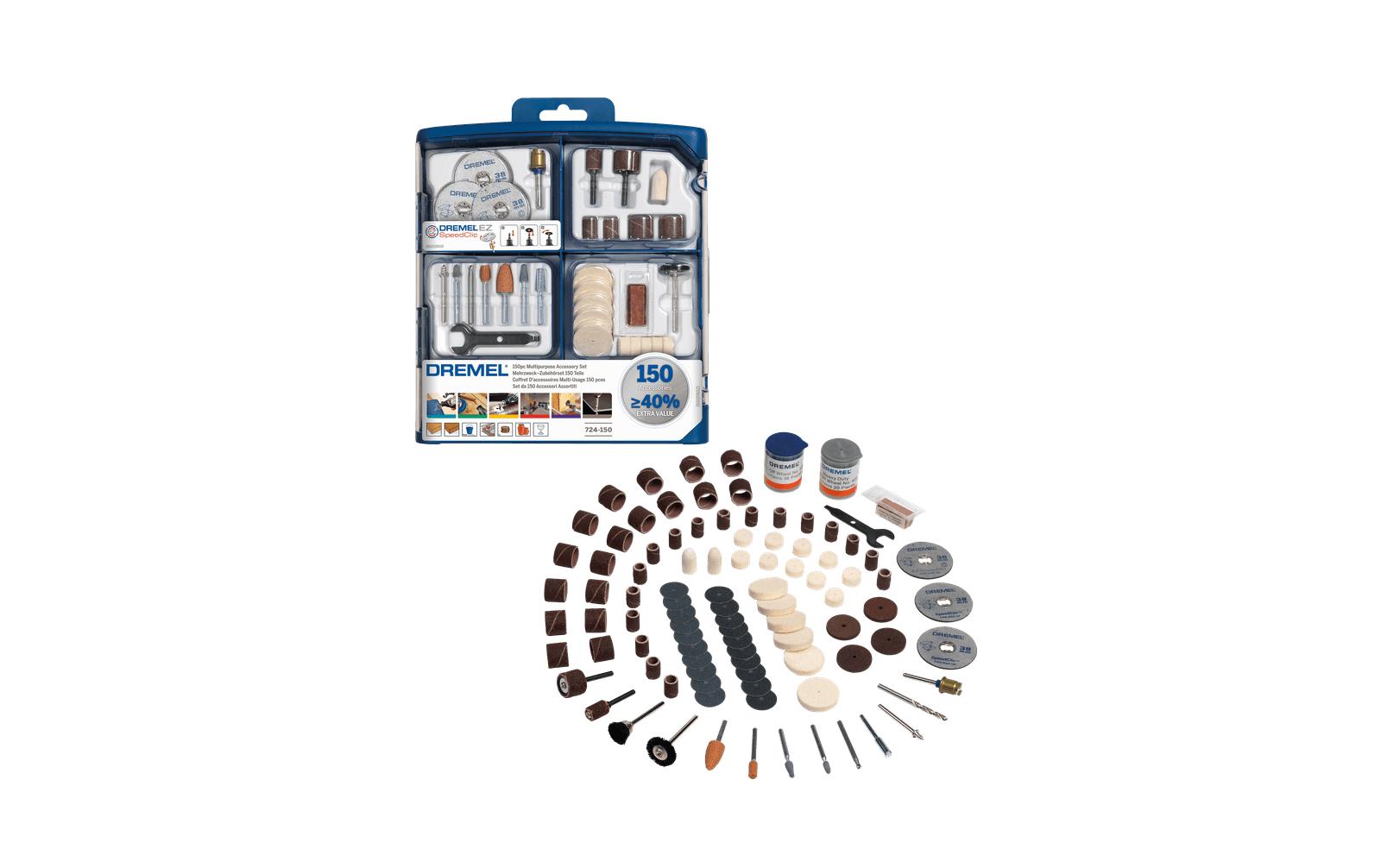 Dremel 724 Mehrzweck-Zubehörset 150 Teile