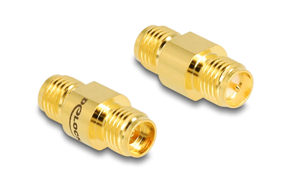 Delock Adapter RP-SMA zu SMA Buchse zu Buchse