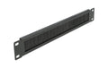 Delock Kabelmanagement 19" Bürstenleiste 1 HE, schwarz