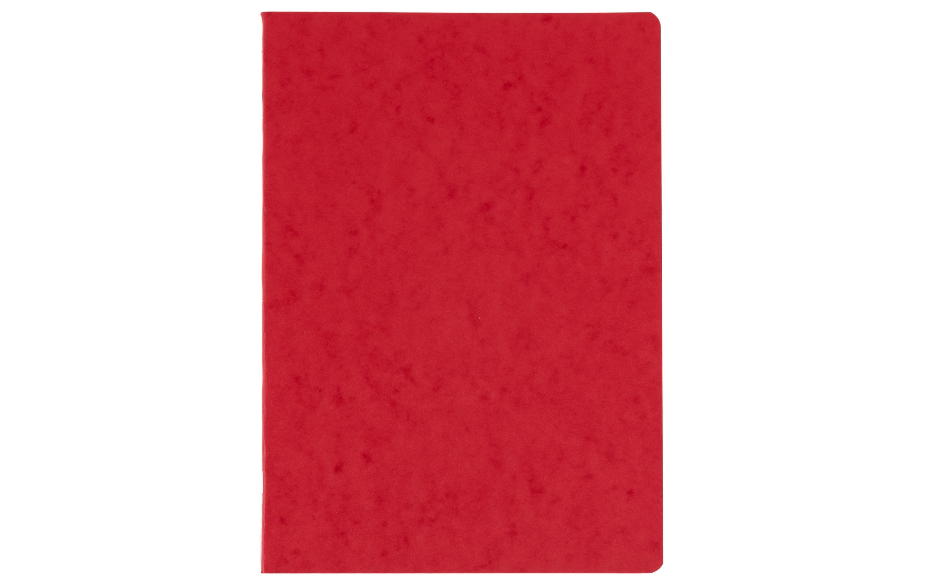 Office Focus Pressspanheft FSC A4 4 mm kariert, mit Rand, rot, 10 Stk