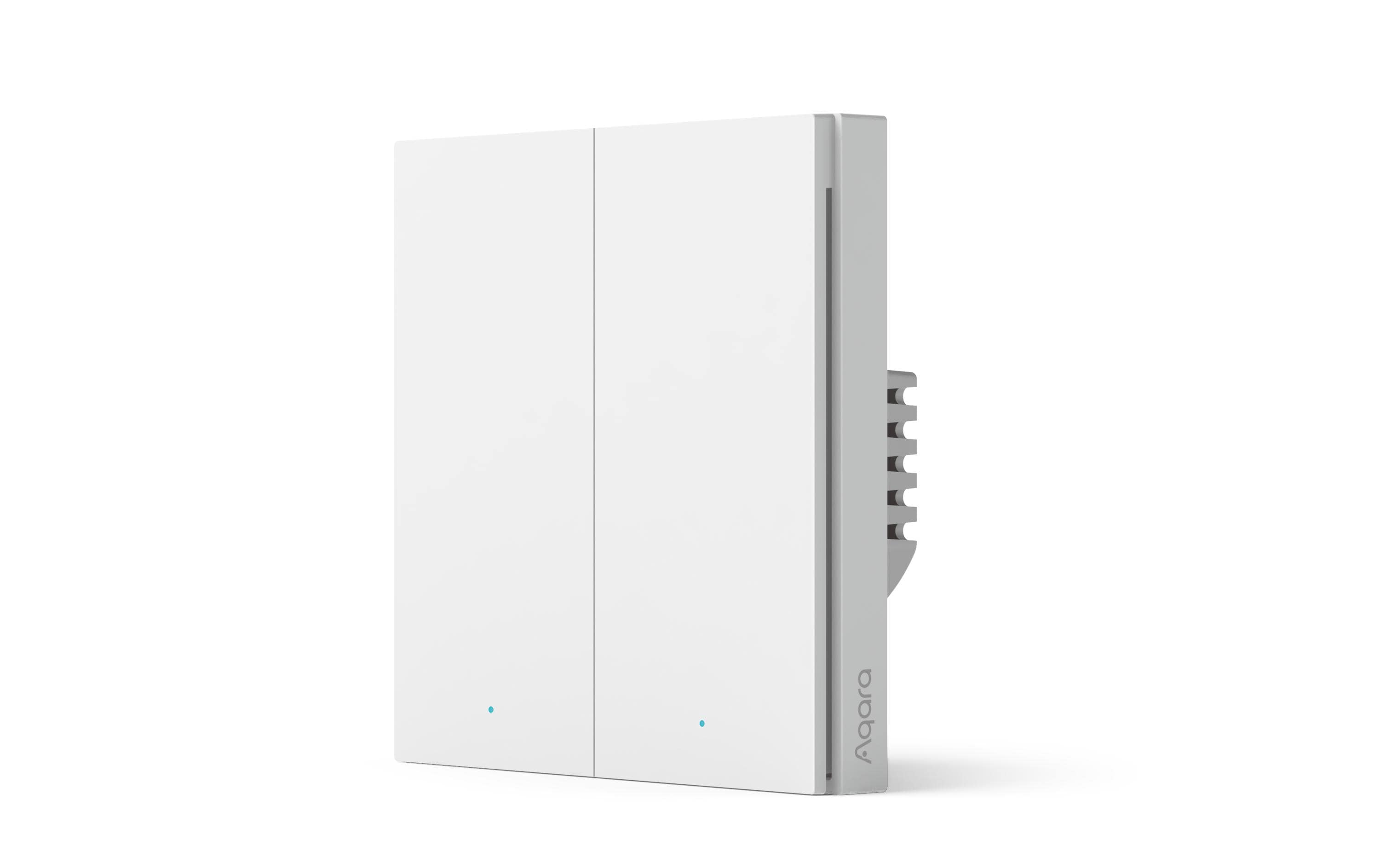 Aqara Zigbee Doppel W-Schalter H1 WS-EUK04 weiss, Fernbedienung Schalter