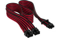 Netzteil Zubehör Corsair 12+4pin PCIe Gen 5 schwarz/rot, 12VHPWR, sleeved, 600W