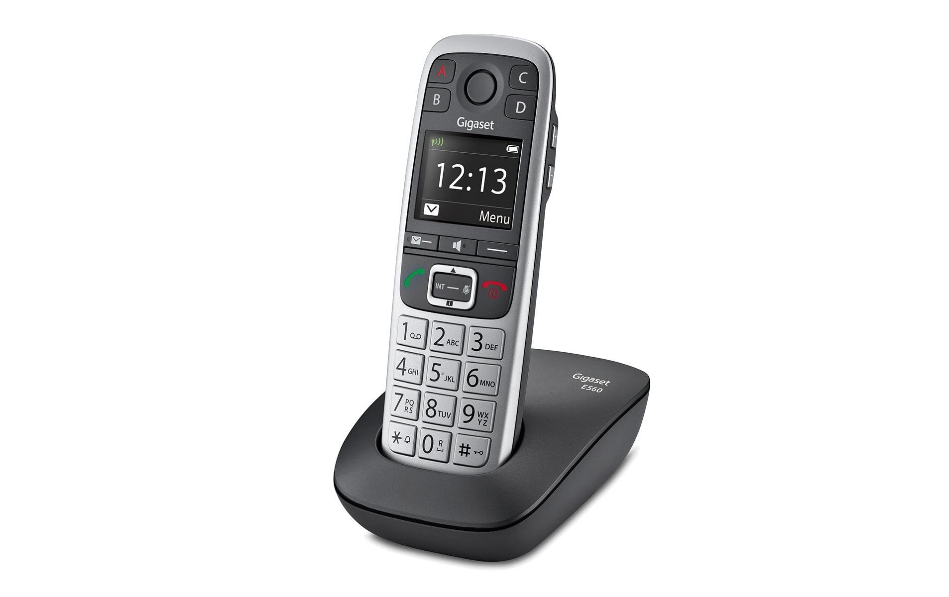 Gigaset E560 Platin Grosstastentelefon