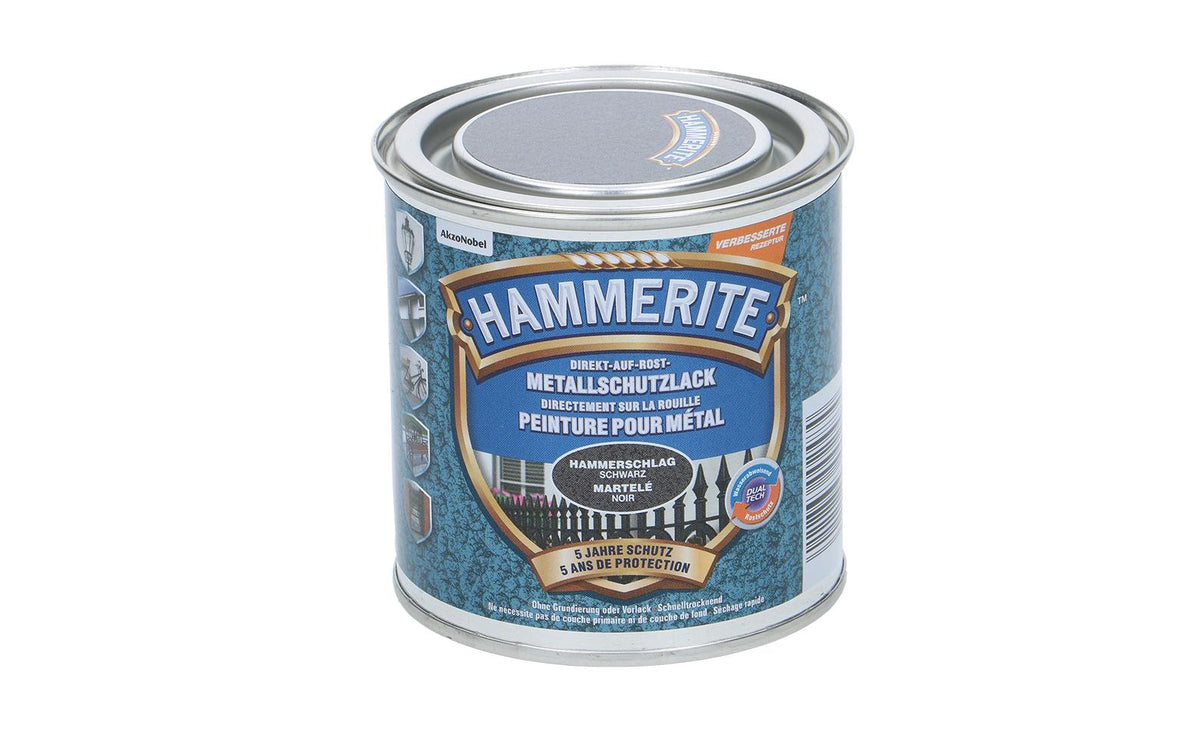 Hammerite Metall-Schutzlack HS schwarz Hammerschlag