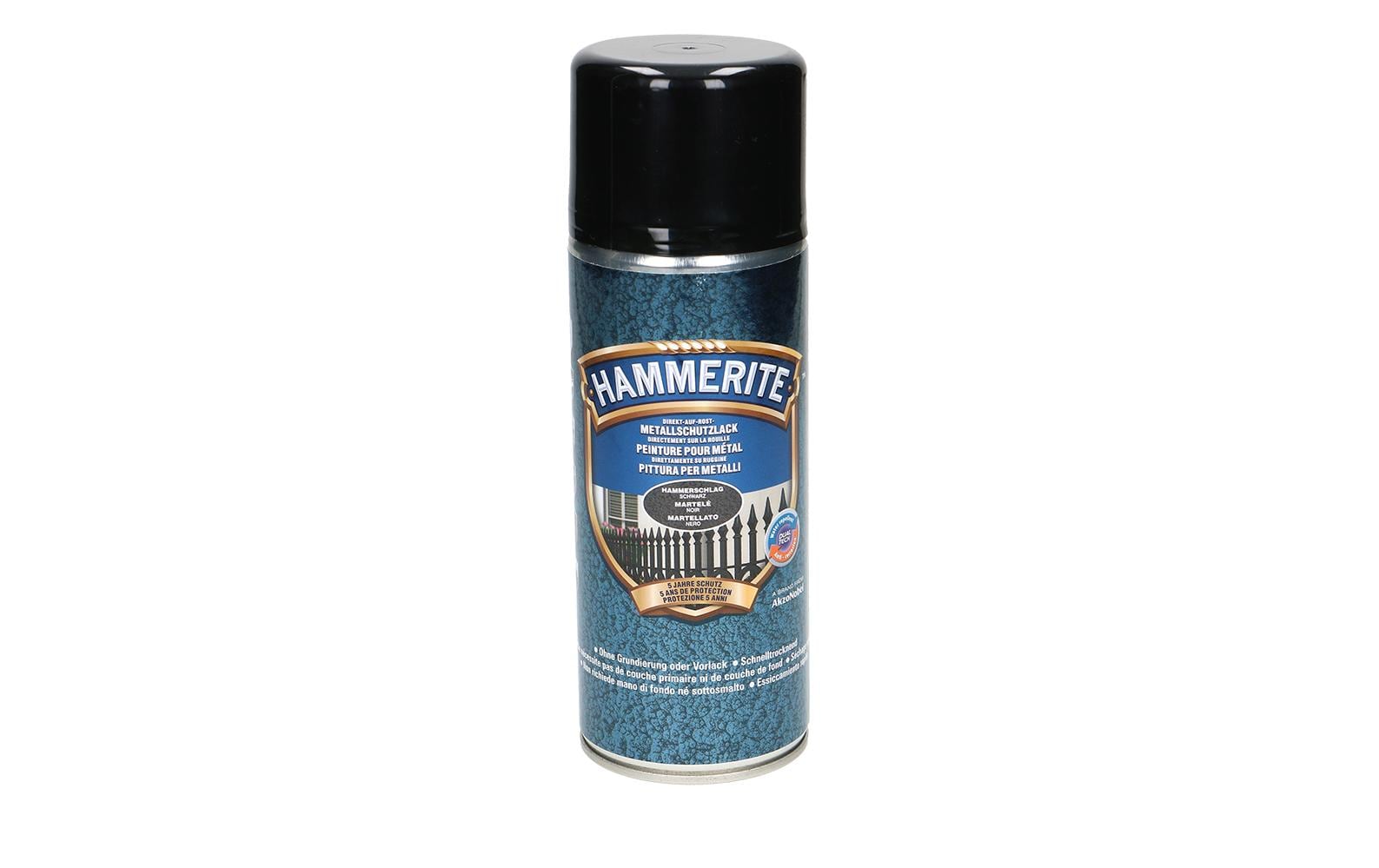 Hammerite Metall-Schutzlack HS schwarz Hammerschlag