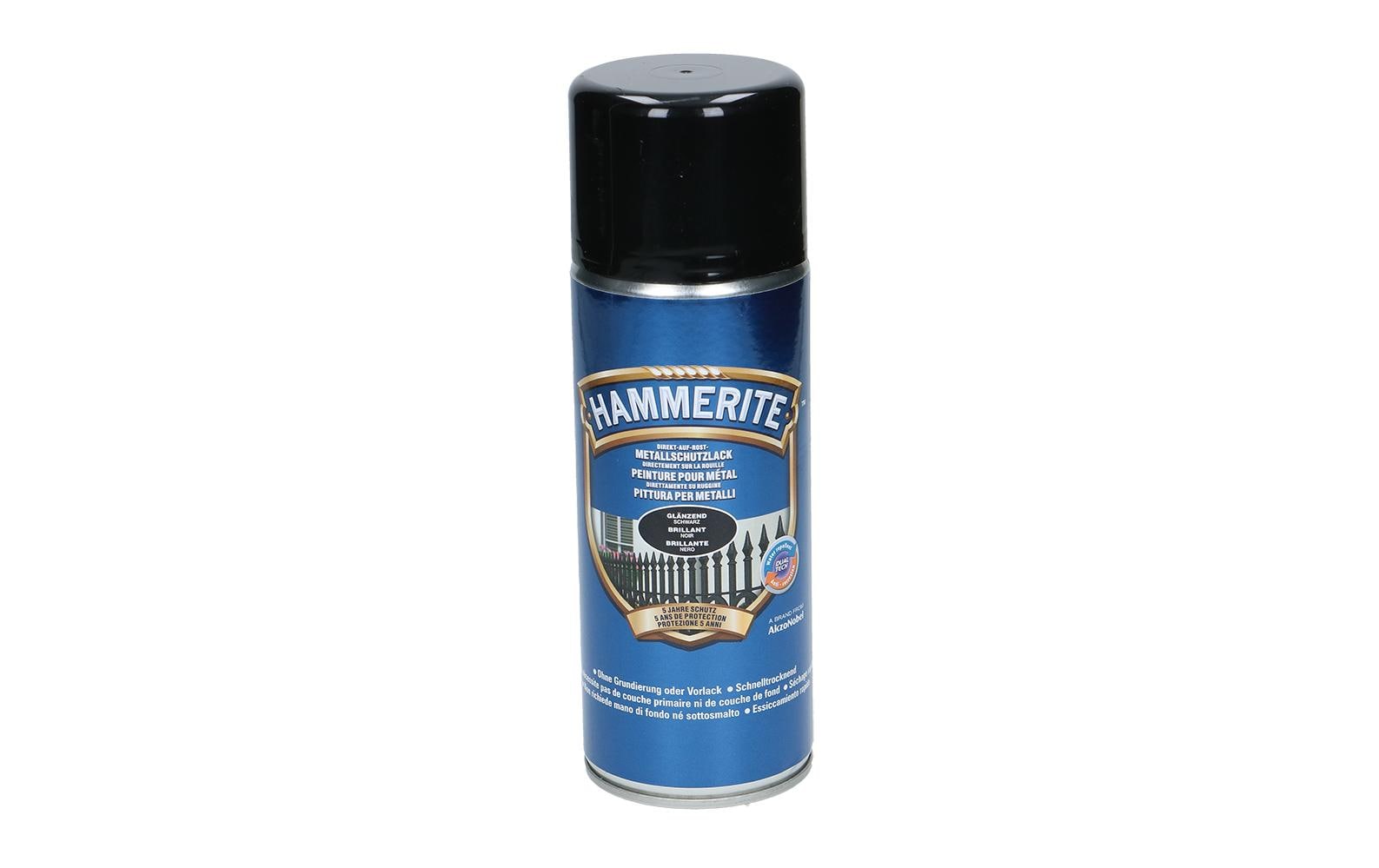 Hammerite Metall-Schutzlack HG schwarz Hochglanz