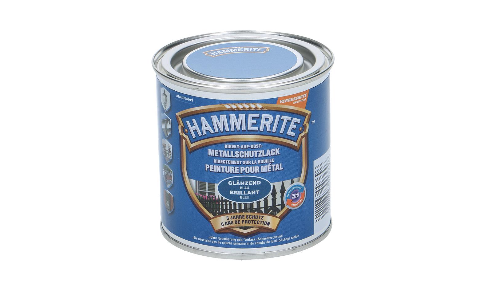 Hammerite Metall-Schutzlack HG blau Hochglanz