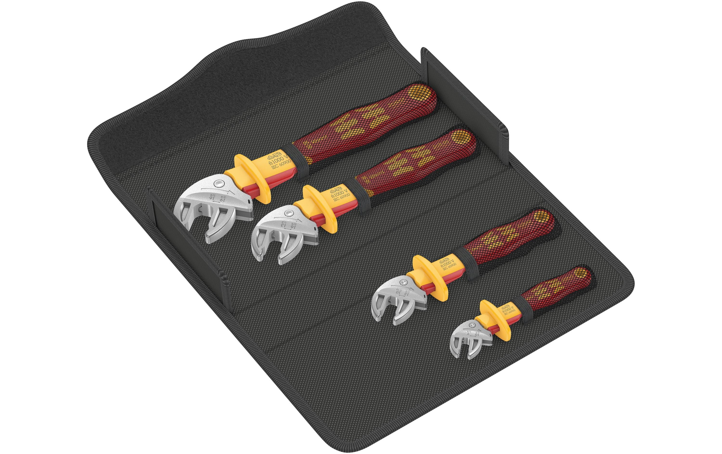 Wera 6004 Joker VDE 4 Set 1 Selbstjustierender Maulschlüssel-Satz
