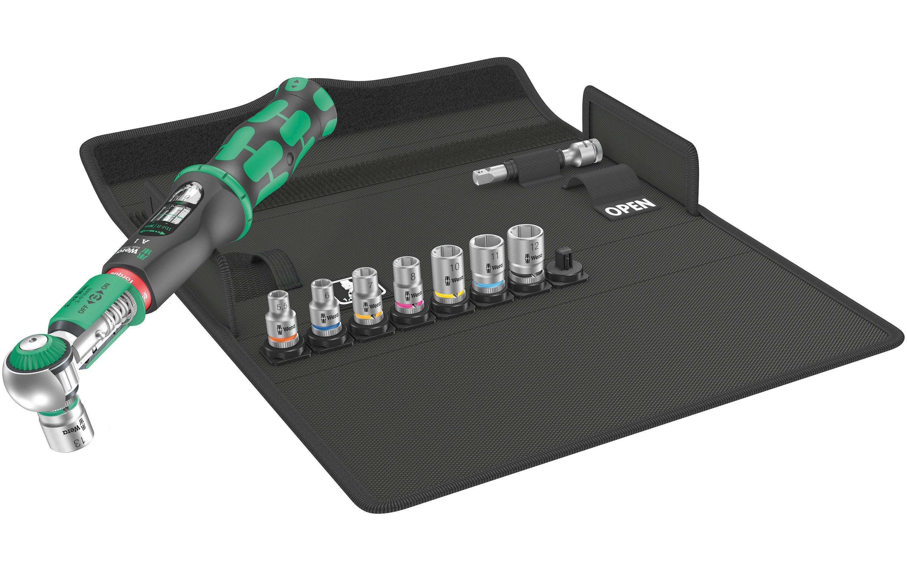 Wera Safe-Torque A1 Set 1, 1/4" Safe-Torque in textiler Box mit Nüssen
