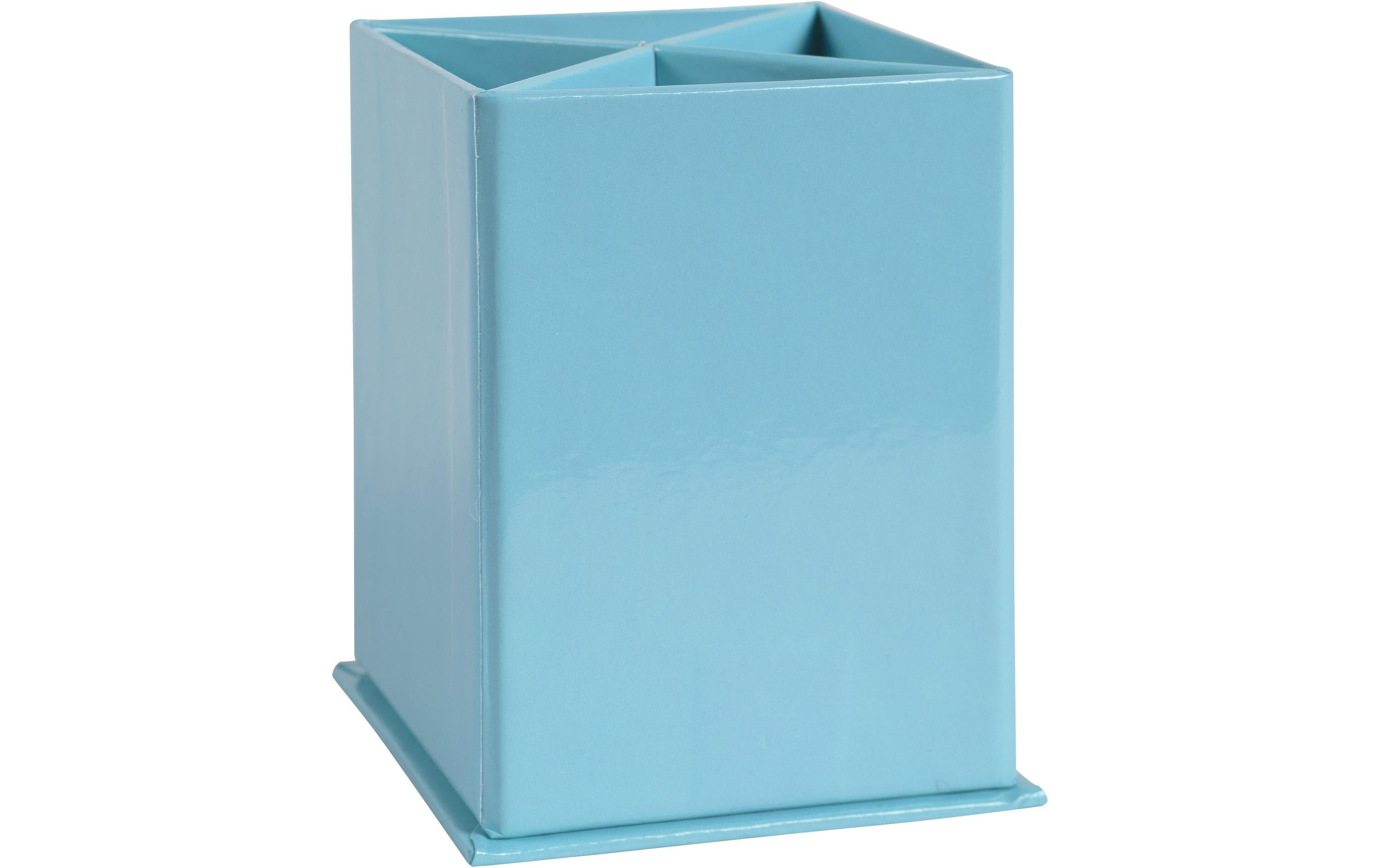 Exacompta Stifteköcher Aquarel 4 Fächer, Karton, pastellblau