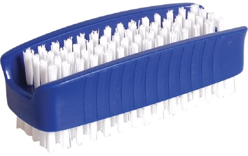 Edi Baur Handwaschbürste blau PP, Besatz Nylon weiss, 9x4x3cm