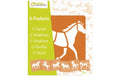 Avenue Mandarine Schablonen Set Pferde 15.2 x 17.5 cm, 6 Schablonen