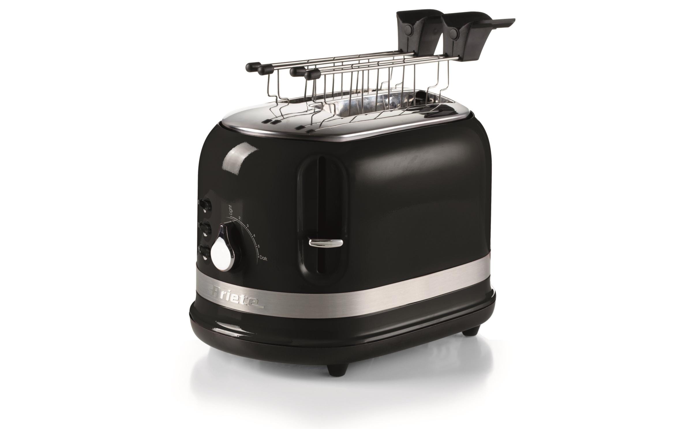 Ariete Toaster Vintage ARI-149-MOD-BK 815W, 230V, 2 Scheiben, 6 Stufen