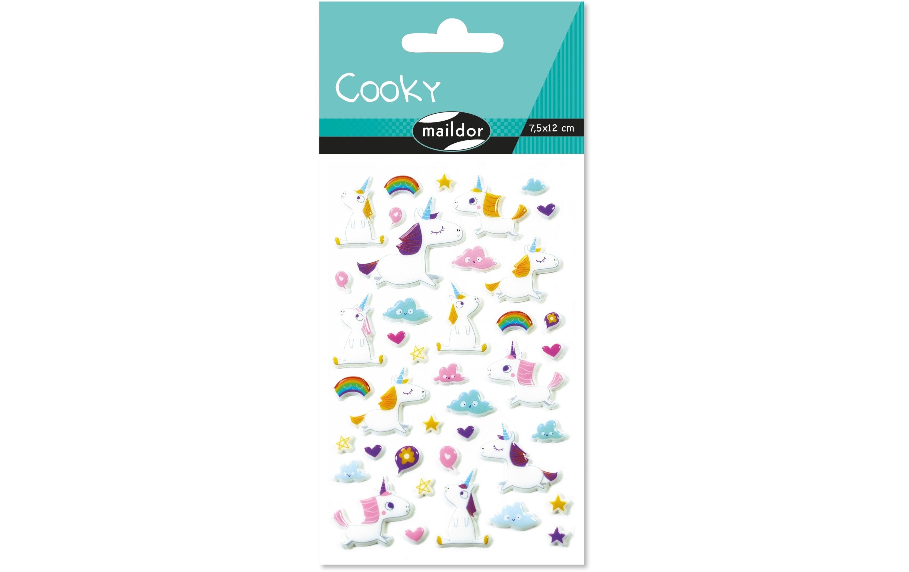 Clairefontaine Sticker Cooky Einhörner 1 Stickerbogen