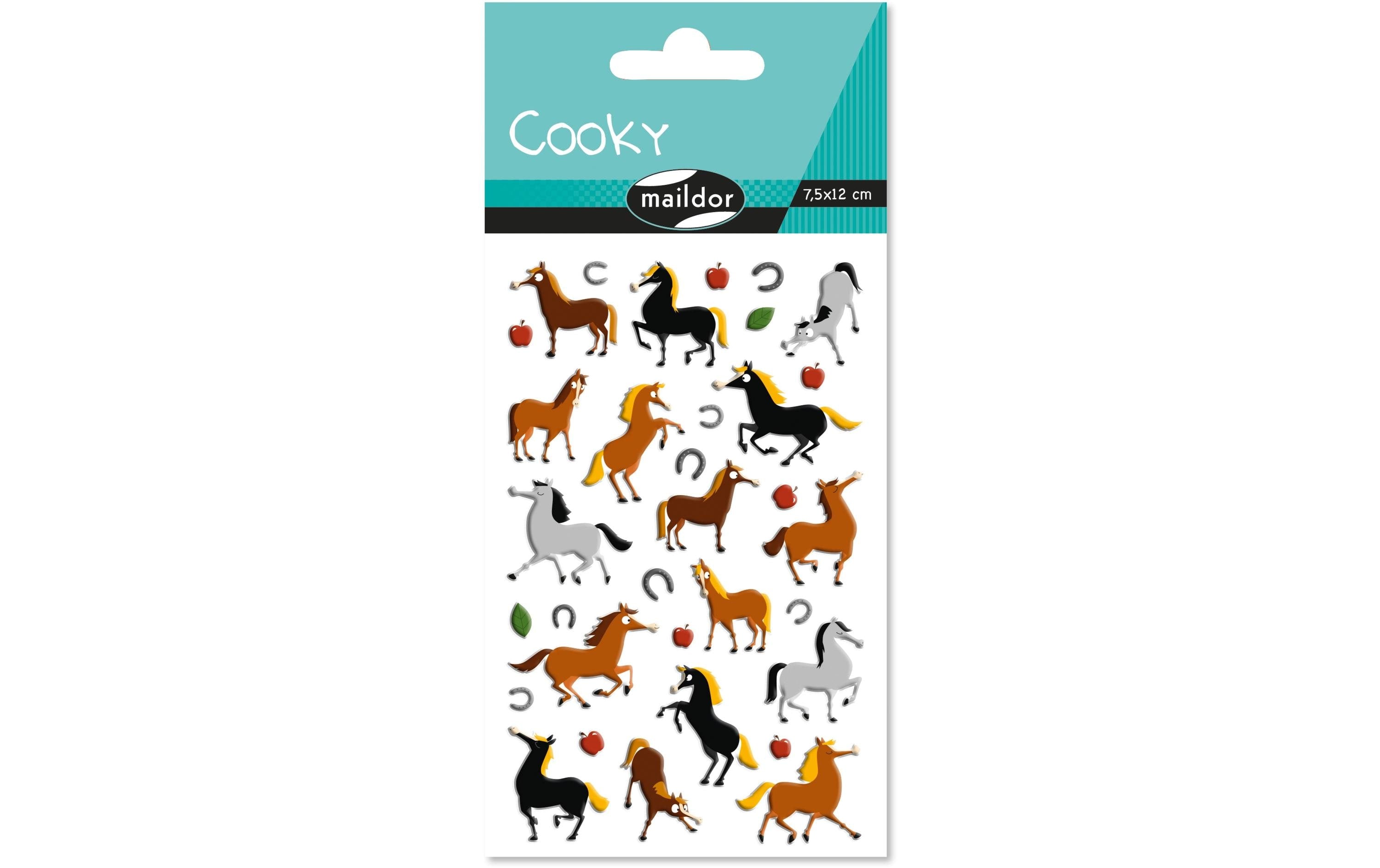 Clairefontaine Sticker Cooky Pferde 1 Stickerbogen