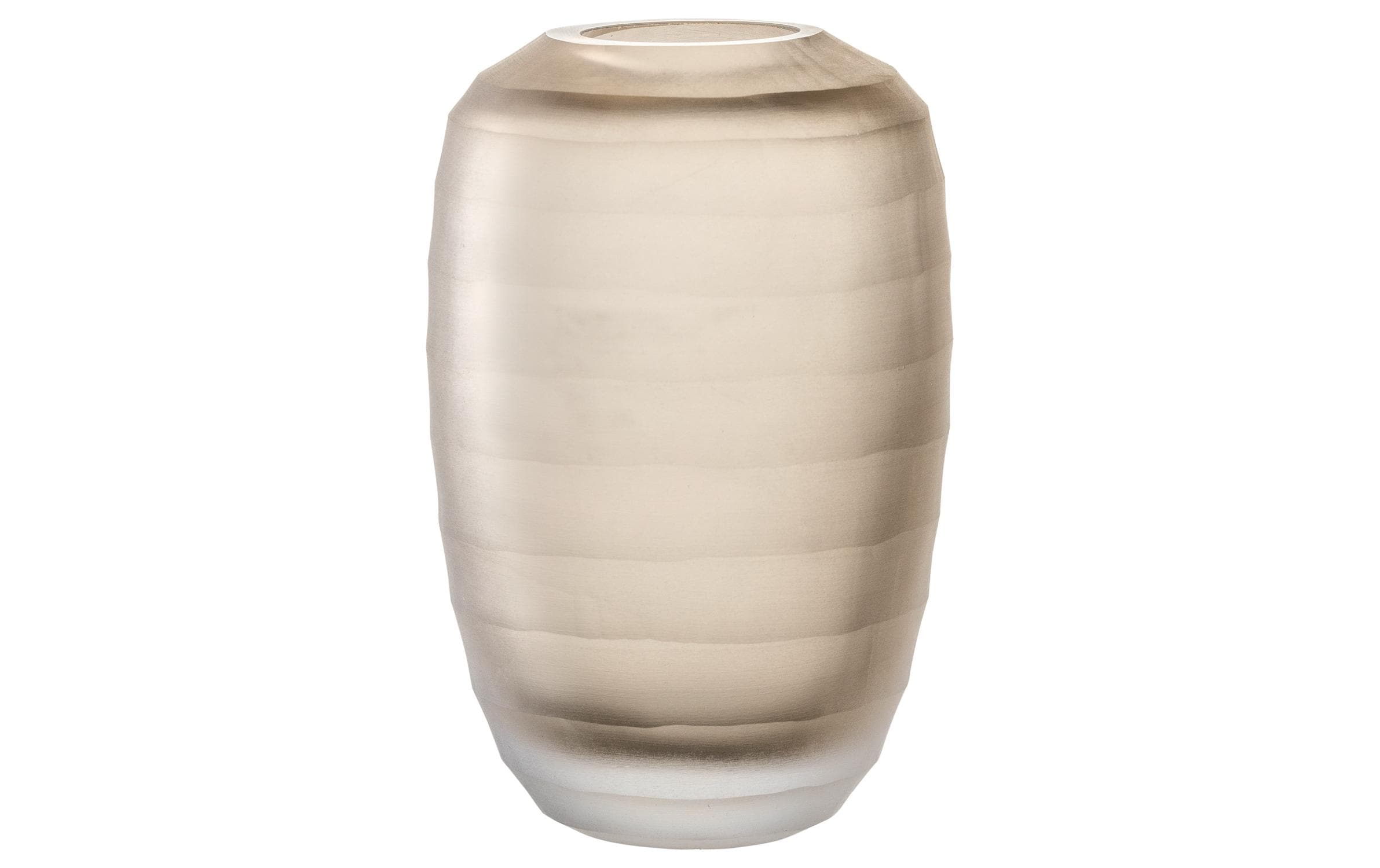 Leonardo Vase Bellagio, Beige 16x10 cm (HxD), 800ml, Glas, Handmade