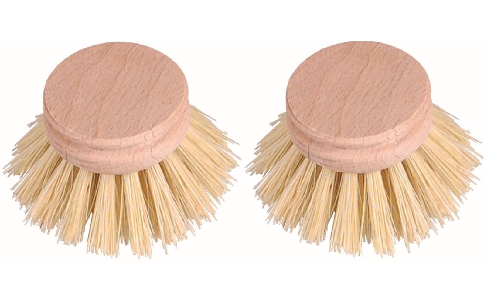 Edi Baur Ersatzköpfe Tip Duo-Set Buchenholz FSC, Besatz Naturfiber, 6x6x4cm