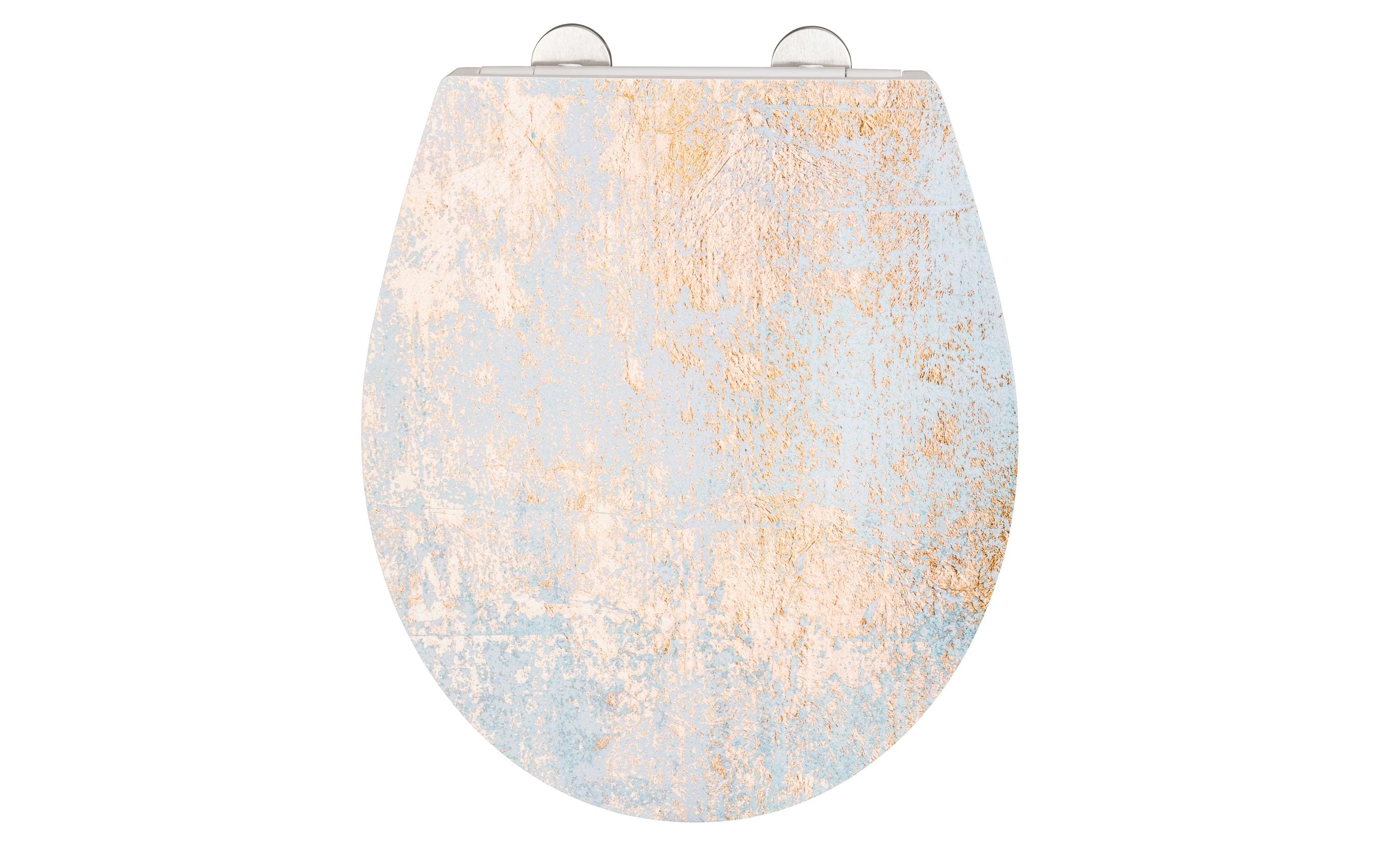 Wenko WC-Sitz Agate Duroplast, Marmoroptik