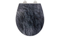 Wenko WC-Sitz Slate Rock Duroplast, Schieferoptik