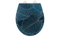 Wenko WC-Sitz Big Leaves, Duroplast Blau/Grüne Blätter