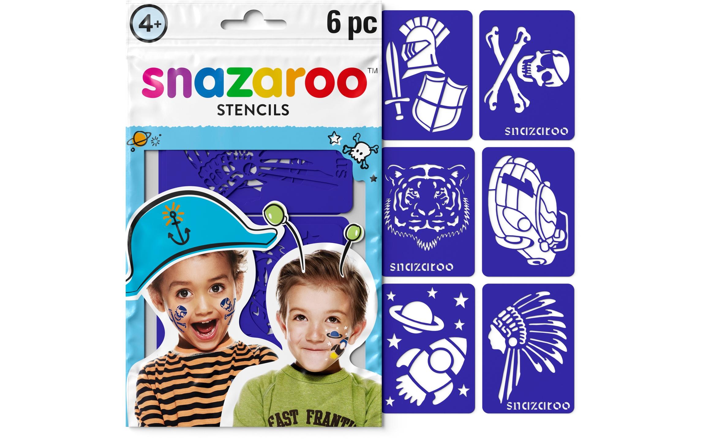 Snazaroo Schablonen Jungen 6 Stk