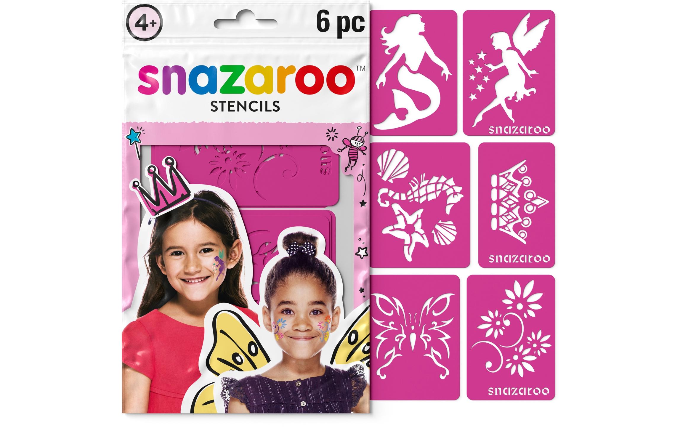 Snazaroo Schablonen Mädchen 6 Stk