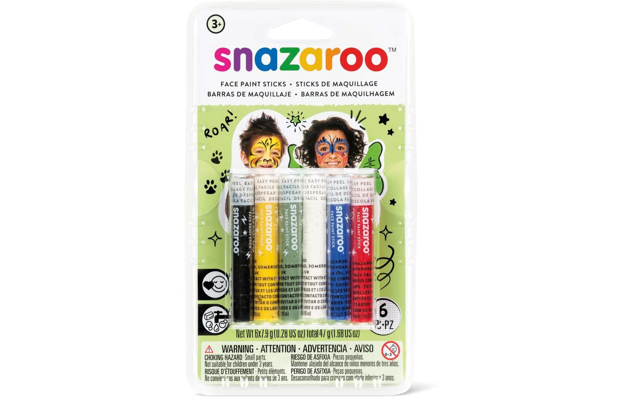 Snazaroo Schminkstifte Gemischt 6 Stk