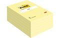 Post-it Haftnotizen Original Gelb, 102 x 152 mm, gelb, 6 Blöcke