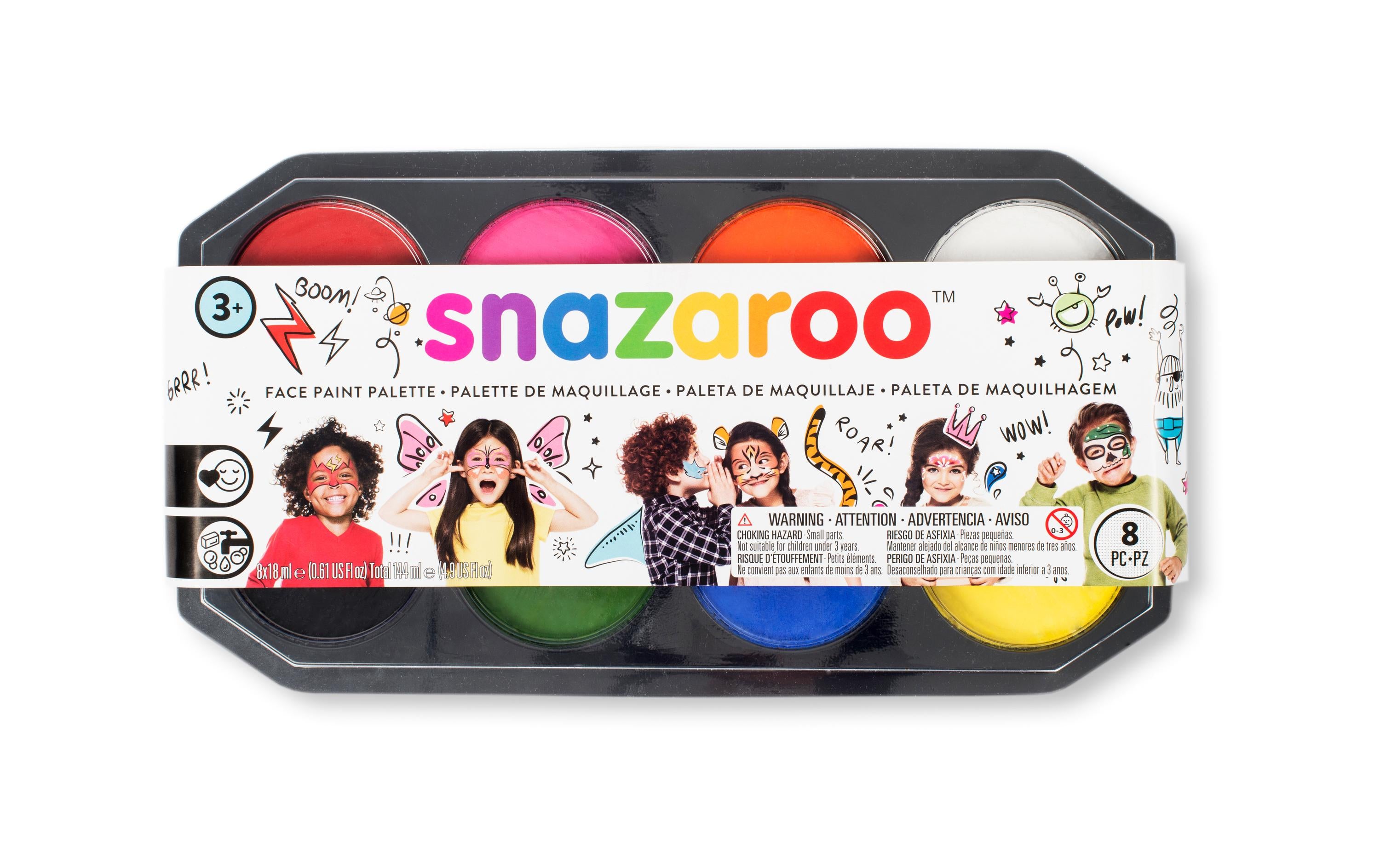 Snazaroo Schminkpalette Jumbo 8 x 18 ml