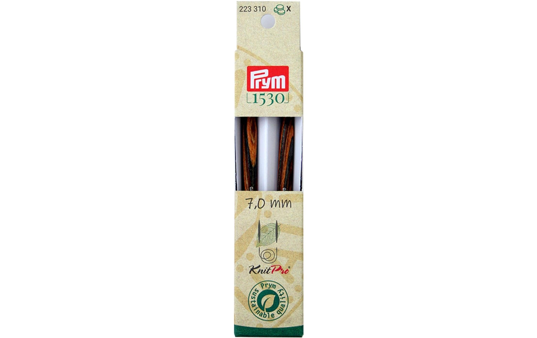 Prym Stricknadelspitzen Natural, lang 7.00 mm, 11.6 cm, Birkenholz