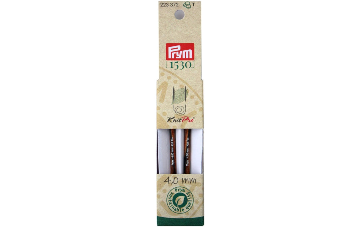 Prym Stricknadelspitzen Natural, kurz 4.00 mm, 8.7 cm, Birkenholz