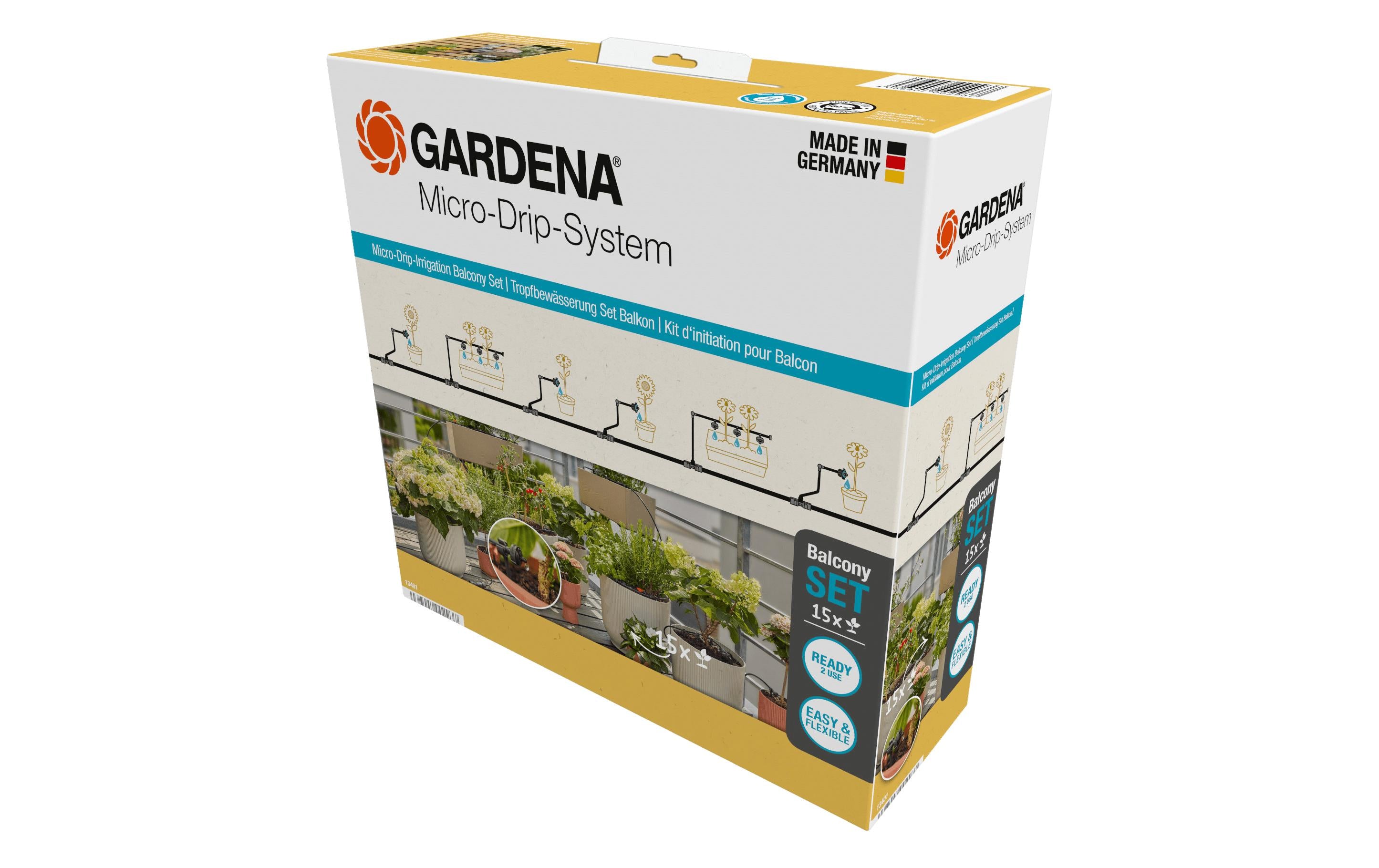 Gardena Micro-Drip-System Tropfbewässerung Set Balkon