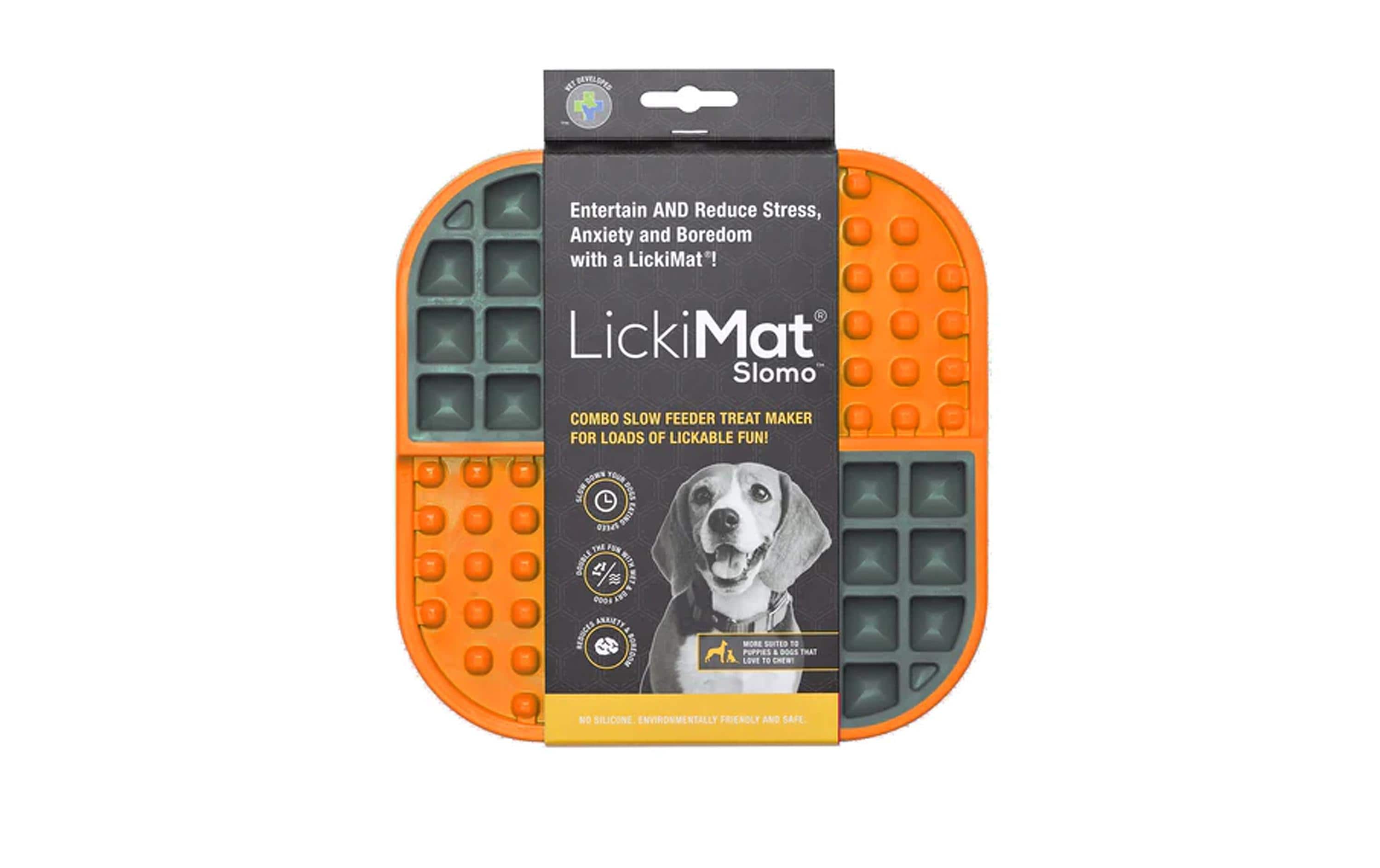 LickiMat Dog Slomo Orange 20 x 20cm