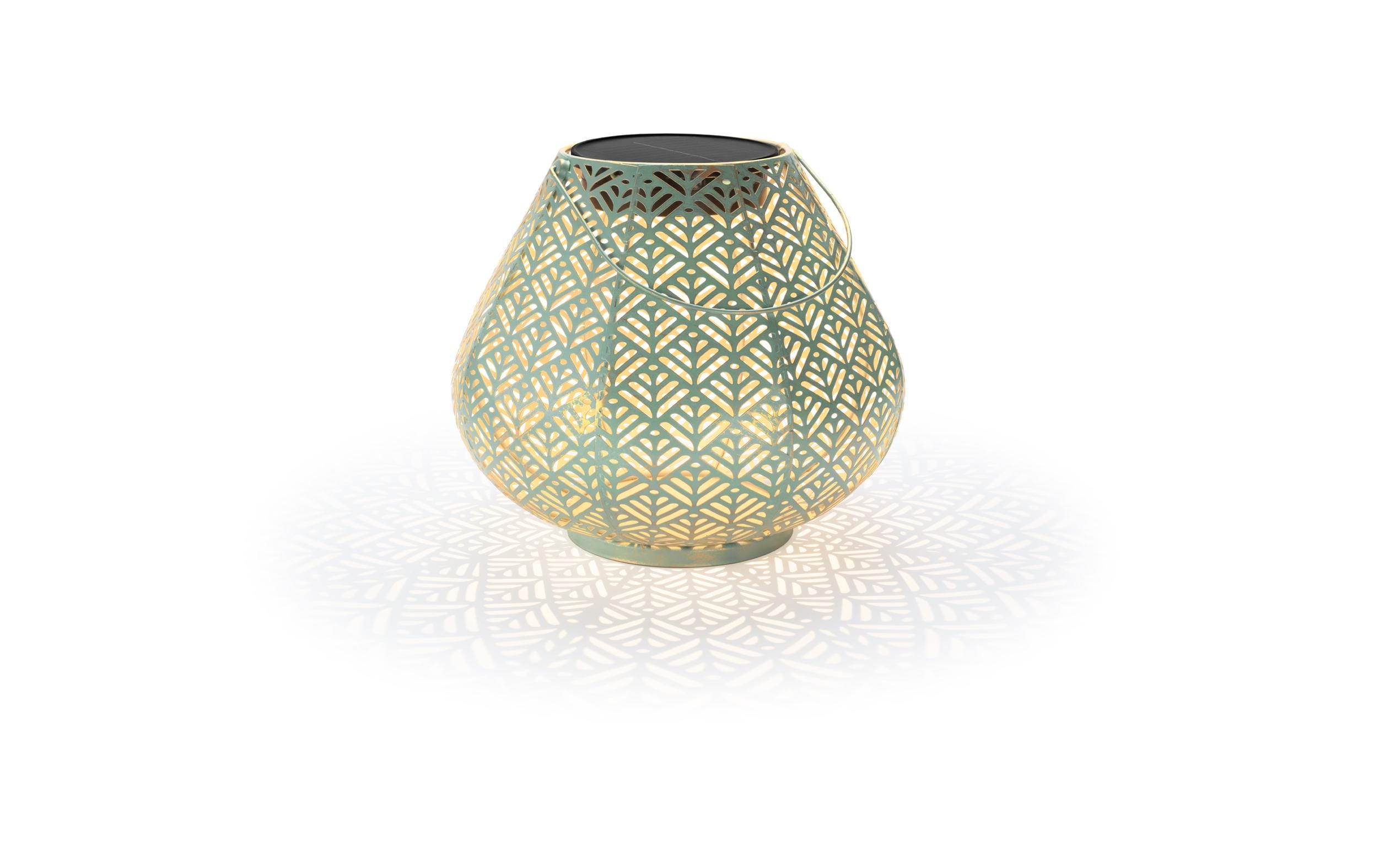 STT Solar Antic Lantern Sofia aquamarine 1LED ww, D29xH24cm