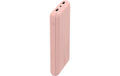 Belkin BoostCharge 3-Port Power Bank 20000 + USB-A to USB-C Cable, Rose Gold