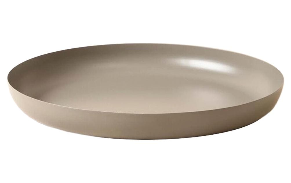 Esmée Dekoschale aus Metall, Taupe 30.5x3.7 cm (DxH)